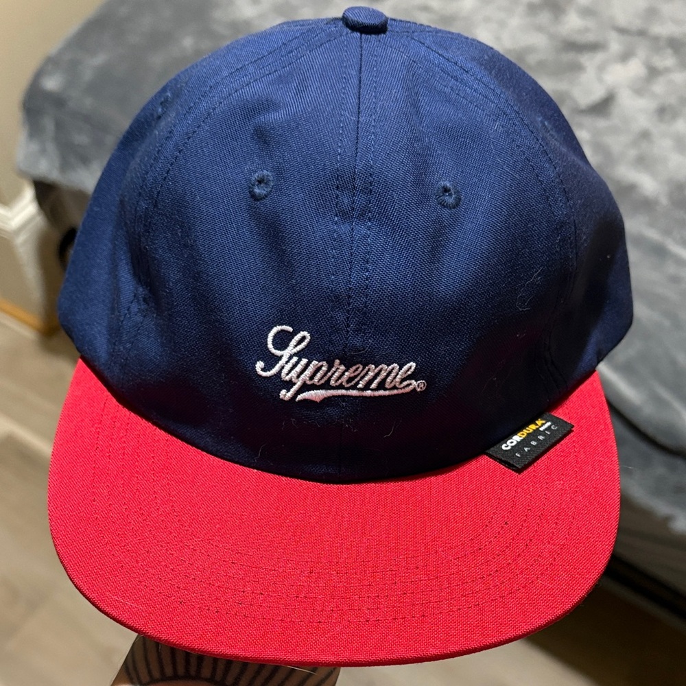 Supreme Blue and Red Logo Cap